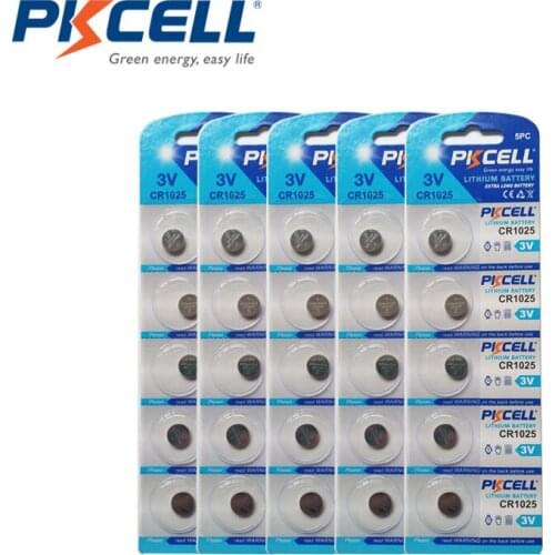 50pcs/10pack CR1025 3V Lithium Button Batteries DL1025 BR1025 KL1025 Cell Coin Lithium Battery For Watch Electronic Toy Remote