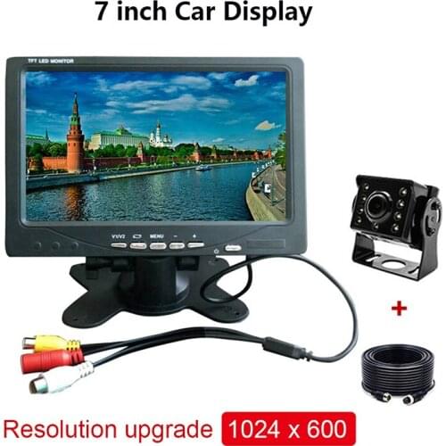 7 inch Car Display AV Car Monitor Portable Display support PAL / NTSC Video Input With Car Camera Driving recorder Car player
