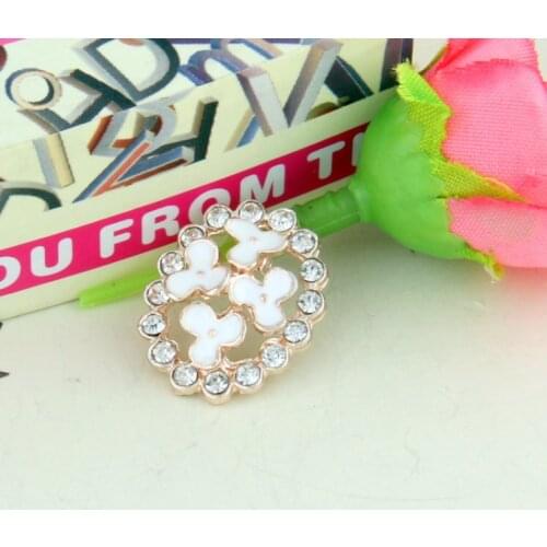 Free Shipping Wholesale 40pcs/lot 20x16mm Rhinestone Flatback Button For Hair Flower Wedding Invitation BXF118