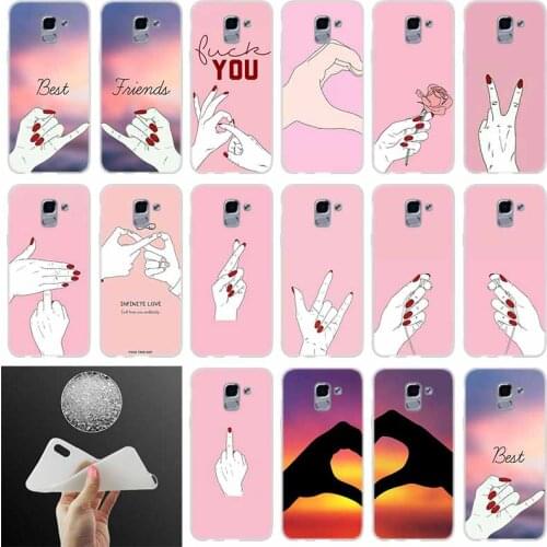 Phone case Cover Best Friend Girlfriend Shopping girl FOR Samsung Galaxy J6 J4 J8 J7 2018 Plus J3 J5 J7 Prime Pro 2017 2016