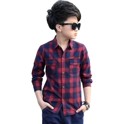 Рубашки с длинным рукавом для мальчиков DIDIOO China At AliExpress