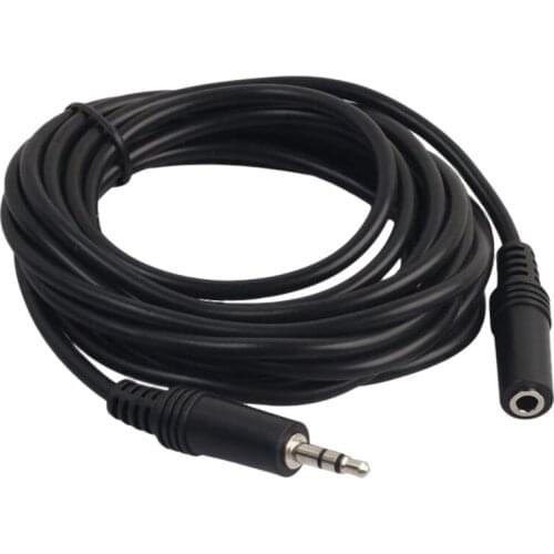 Audio Auxiliary Audio Cable 3.5mm Stereo Audio Cable Male to Female Mobile Phone Headset Extension Cable