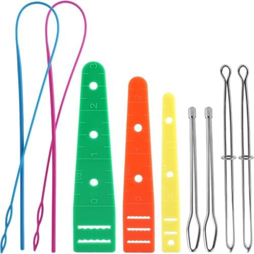 Nonvor Elastic Belt Wearing Rope Weaving Tool Drawstring Threader Set Wrap Rope Wearing DIY Garment Household Sewing Accessories