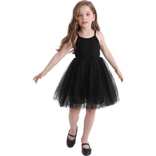 Lace Sleeve Girls Dress Mesh Ball Gown Kids Dresses for Girls Solid Tulle Dress 3-8 Years Chidlren Girls Casual Clothing