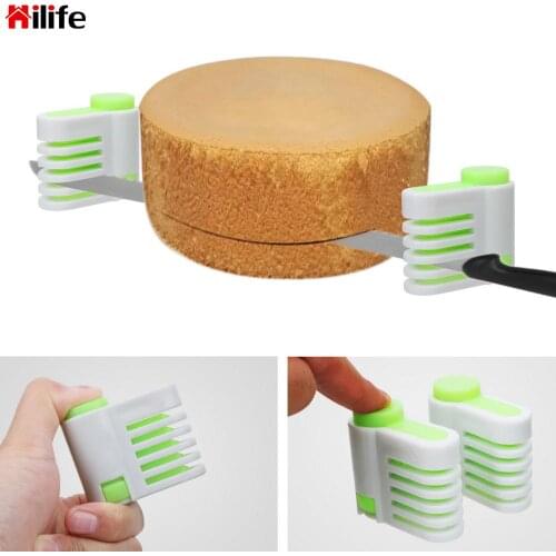 Slicer Device DIY Cutting Fixator Tools Kitchen Accessories Gadgets Cake Bread Cutter Leveler 5 Layers 2Pcs/set