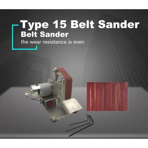 Multifunctional Grinder Mini Electric Belt Sander Polishing Grinding Machine Cutter Edges Sharpener Belt Grinder Sanding