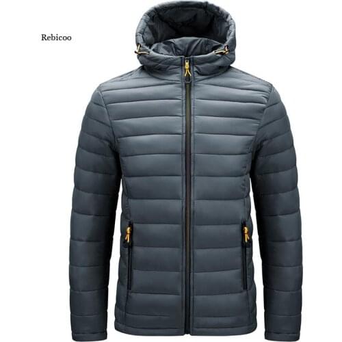 Men Hooded Parkas Windbreak Fashion Men Jacket Coats Thick Warm Waterproof Clothing Outwear Winter Plus Size