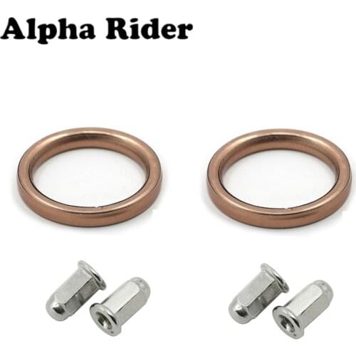 Exhaust Manifold Gaskets Nuts Repair Set For Honda CB CL 160 175 200 CB160 /CL160/175/200 XL/XR250/350 XL XR 250 350