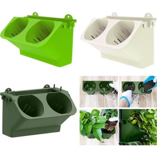 Wall Vertical Garden Hanging Design Flower Pot Outdoor Wall Planter Tower Jardin Wall Hanging Planter Vegetables Living Lettuce