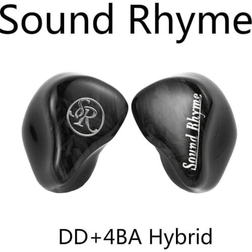 Sound Rhyme SR-5 SR5 DD+4BA Hybrid knowles 3D Custom HiFi Music Monitor Bass 2Pin 0.78mm Audiophile Musician Earphones Earbuds