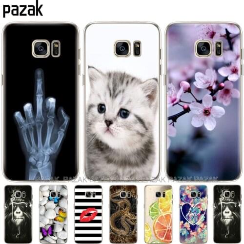 Silicone phone Case For Samsung Galaxy S7 / S7 edge Case Cover For Samsung S7 edge G930F G930FD G930W8 Phone cases new design
