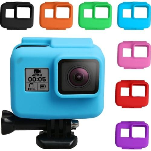 Anti-scratch Silicon Gel Camera Protective Case Cover Shell Housing For Gopro Hero 5 6 7 Action Camera Go Pro Accessories
