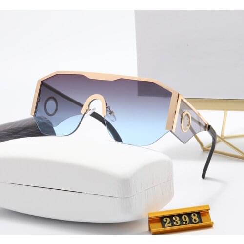 2021 New Square Men Sunglasses Women Fashion Oversized Metal Frame Vintage Glasses Men Shades Retro Gradient Colors Oculos UV400