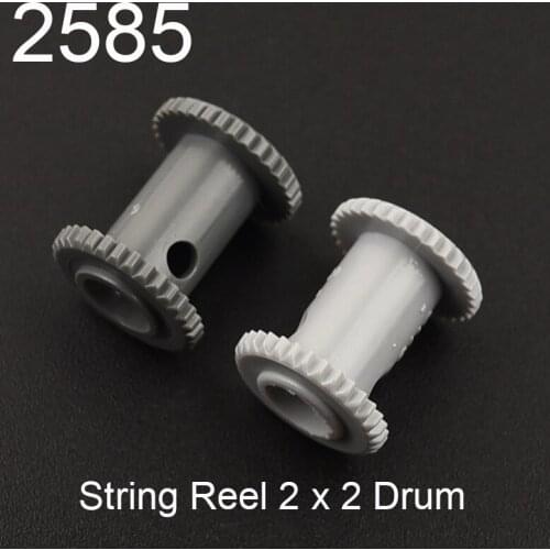 10PCS 2585 High-tech String Reel 2 x 2 Drum Building Block Bricks Accessories Assembly Parts MOC DIY Education Build Toys