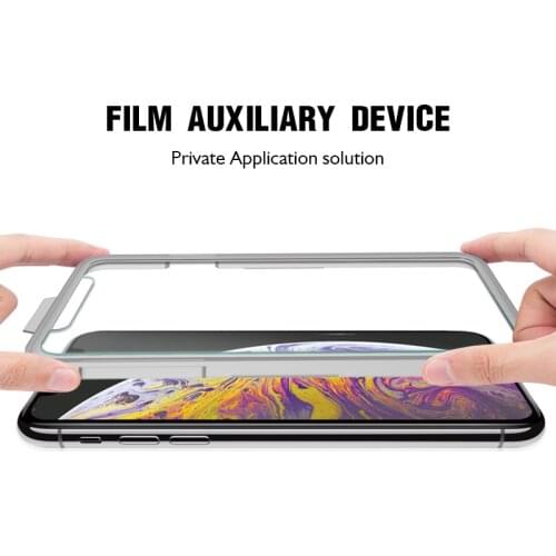 2 psVNSTRIP 0.33MM2.5D 9HTempered galss protector film with application Easy Install for iPhone XR XS MAX antiscratch applicator