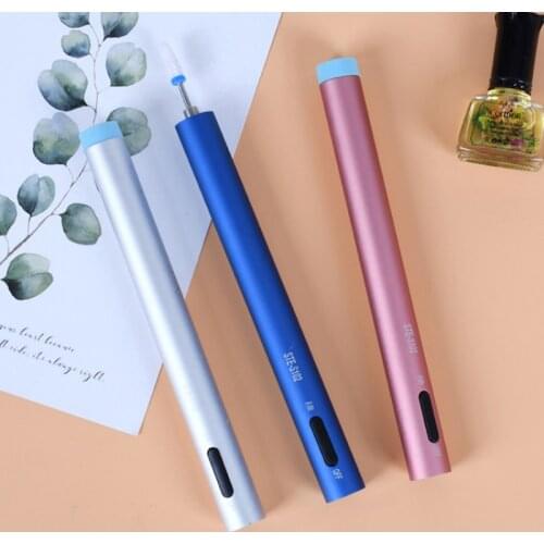 3 Colors USB Electric Nail Polisher Pen Type Ceramic Head Rechargeable Small Portable Exfoliating Nail Art Care Manicure Tool