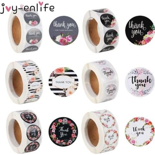 500pcs Handmade Thank You Stickers Seal Labels Scrapbook Handmade Cake Decoration Wedding Party Christmas Gift Bag Decorations