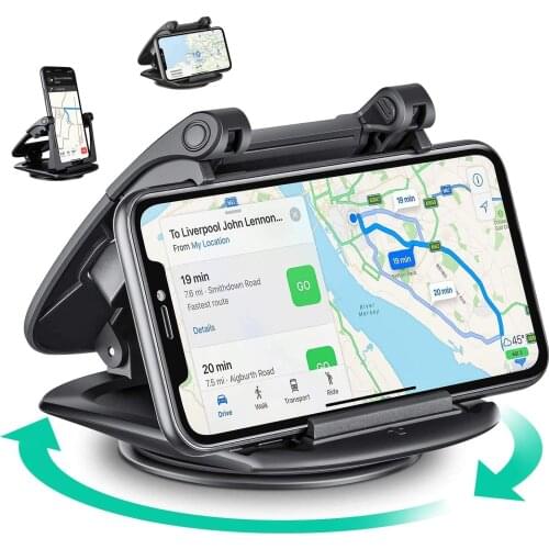 Car Mount Phone Holder Universal Dashboard Non-slip Mat Rubber Holder 360 Degree Rotate Sucker Phone Stand for iPhone Samsung