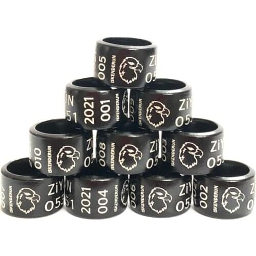 Pigeon Foot Ring Blue color inner diameter 8 mm height 6 mm