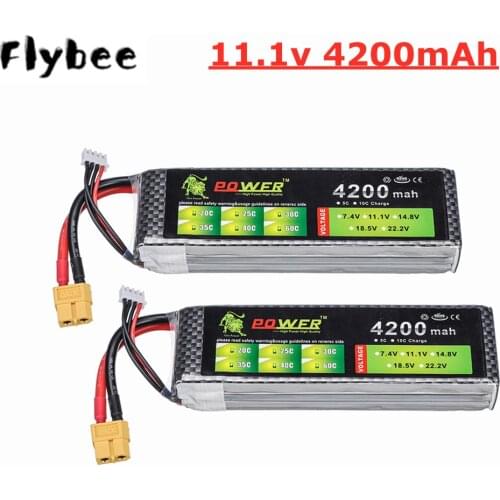 LION POWER 3s 11.1V 4200mah rechargeable Lipo battery For RC helicopter car boat Parts 11.1v battery T/XT60/jst/plug