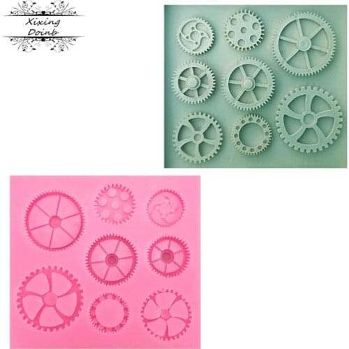 DIY mechanical gear shape cake edge decoration tool cake mold Kitchen Baking tool