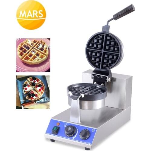 Commercial Waffle Maker Electric Belgian Waffle Baker Non Stick Waffle Making Machine 4pcs Bubble Iron Plate Cake Oven 220V 110V