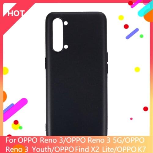 Reno 3 Case Matte Soft Silicone TPU Back Cover For OPPO Reno 3 5G Reno 3 Youth Find X2 Lite K7 Phone Case Slim shockproof