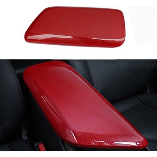 Carbon Fiber Style Car Central Console Armrest Box Cover Trim Panel Fit for Toyota Camry 2018 2019 2020