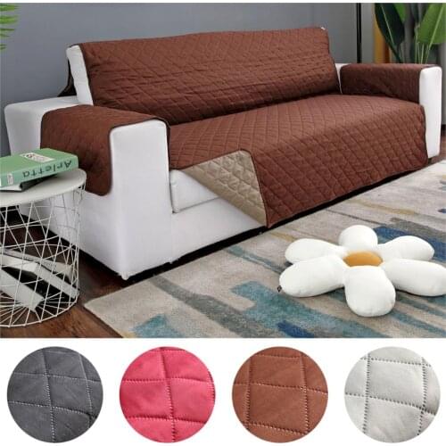 1/2/3/4 Seat Sofa Couch Cover Chair Throw Pet Dog Kids Mat Furniture Protector Reversible Removable Armrest Slipcovers
