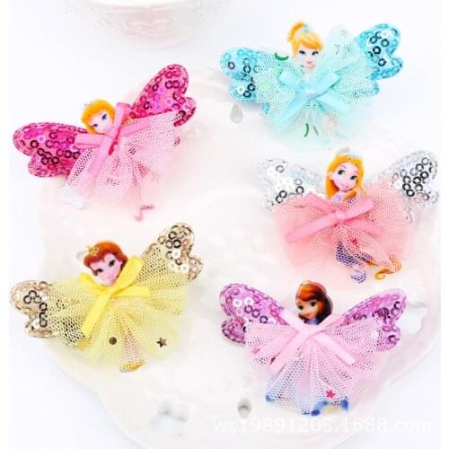 Hot Sale Children Hair Accessories Candy Color Butterfly Hair Clips Handmade Girls Baby Bowknot Barrettes Hairpin Kids Hairgrips