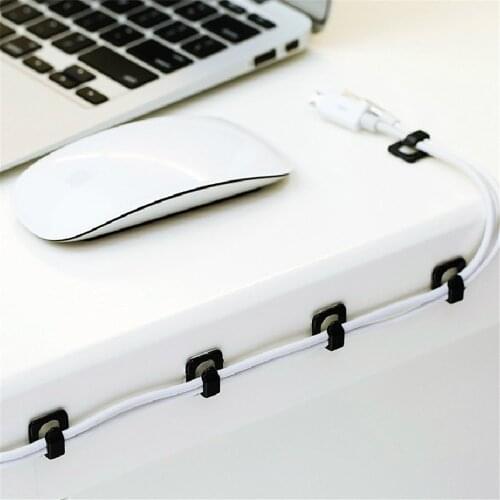 18pcs Self-adhesive Cable Clips Cable Winder Wire Storage Charger Cable Holder Wrap Cord Office Home Desk Set Accessories
