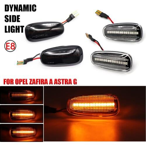 2Pcs Turn Signal Light LED Side Marker Indicator 12V Panel Lamp Repeater For Opel For Zafira A 99-05 Astra G 98-09