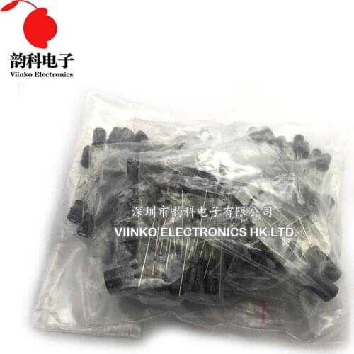 230Pcs 23 Values 0.1uF-220uF Electrolytic Capacitors Assortment Kit Set