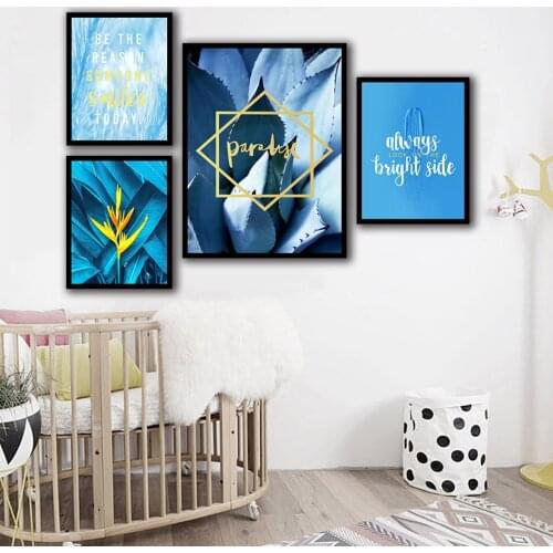 Abstract Tropical Vegetation Nordic Posters And Prints Wall Art Canvas Painting Wall Pictures For Living Room Decor