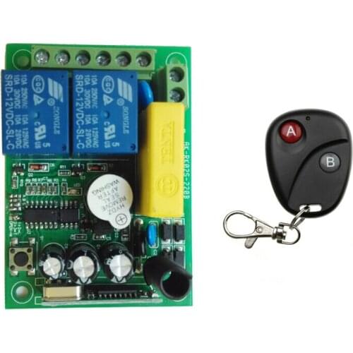 AC 220 V 2 road Wireless Remote Control Switch 1 pcs receiver + 1 pcs transmitter Simple operation