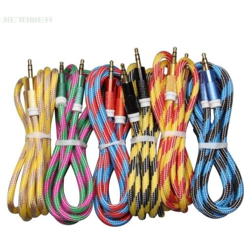 1.5m Dragon pattern style AUX Audio Cable Cord Male/Male Kabel Gold Plug Car Aux Cord for iphone Samsung xiaomi wholesale 500pcs