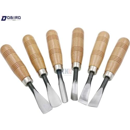 Dbird bluenet The Best Price 6Pcs Dry hand Wood Carving Tools Chip Detail Chisel set Knives tool