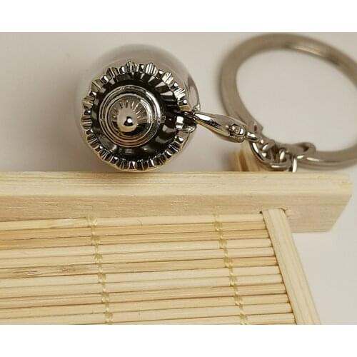 3D Cute Plane Engine Model Keychain Pendant Mini Jet Aircraft Engines Key Chain Men Women Metal Airplane Keyrings Gifts