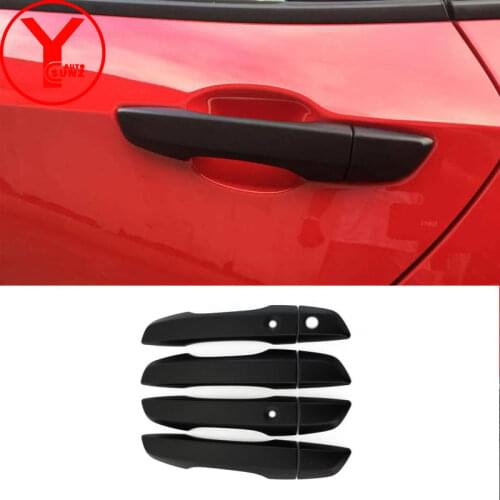 Black door handle cover For honda civic 10th gen 2016 2017 2018 ABS car styling parts accessories for honda civic 2017 YCSUNZ