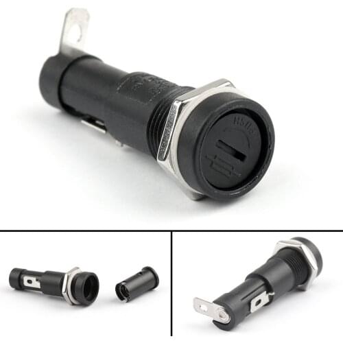 Areyourshop SCI R3-9A Panel Mount Chassis Fuse Holder For 6x30mm Glass Fuses 15A 250V 1/4PCS Wholesale Holder Fuses