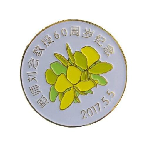 Cheap souvenir badge custom paint badge back pins