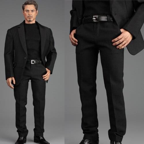 For tony Action Figure A013 1/6 Scale TONY Gentleman Suit Set & Shoes Model set for fans toys collection