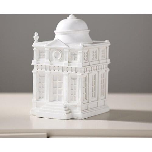 Building Style Figurine Piggy Bank Student Birthday Gift Piggy Bank Resin Home Decoration Accessories Home Decor