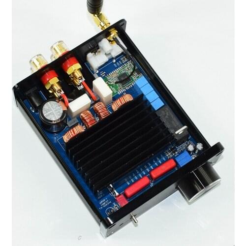 Finished ISSC Bluetooth version TDA7498 2.0 Bluetooth HIFI digital power amplifier with adapter 100W+100W