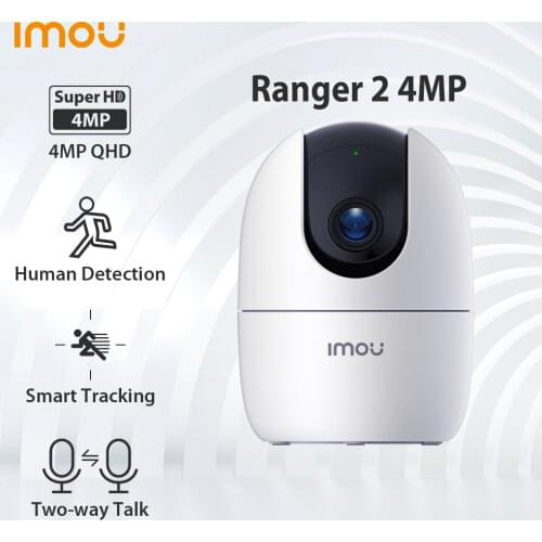 【Free 64GB SD Card】Dahua imou Ranger 2 4MP IP Camera 360° Rotate Human Detection Night Vision Security Surveillance Wifi Camera
