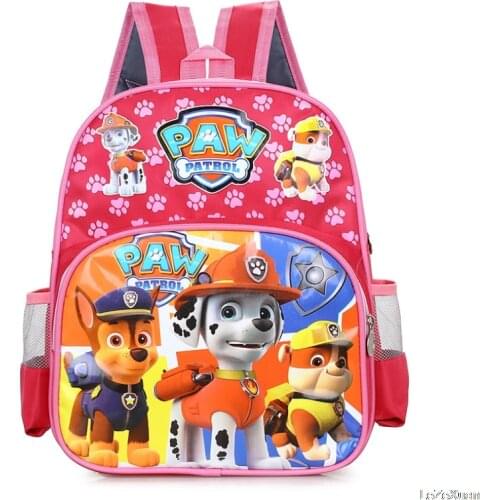 Paw Patrol Cartoon School Backpack Cartoon Lighten Kindergarten Bag Chase Skye Marshall Figure Print Kids 2-8Y Birthday Gift