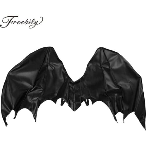 Halloween Devil Wings Cosplay Costume Accessories Black Dragon Wings Red Devil Wings With Horn Hair Hoop Headband Party Props