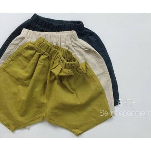 2021 new girls boys long pants cotton linen summer cool kids pants