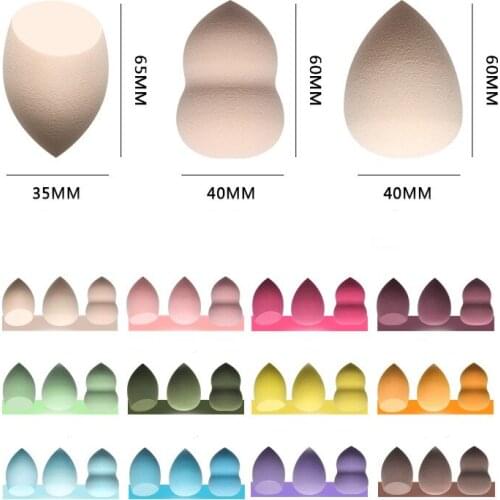 New Beauty Egg Makeup Blender Cosmetic Wholesale Makeup Egg Gourd Puff Water Drop Puff Non-Latex Wet Dry Beauty Egg Cushion Puff