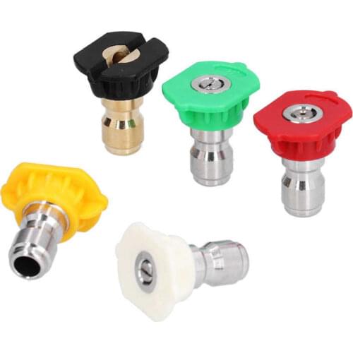 Clearning Cleaner Cleaning Cloths 1/4in High Pressure Washer Spray Nozzle Tip Stainless Steel Quick‑Connect Nozzle Tool